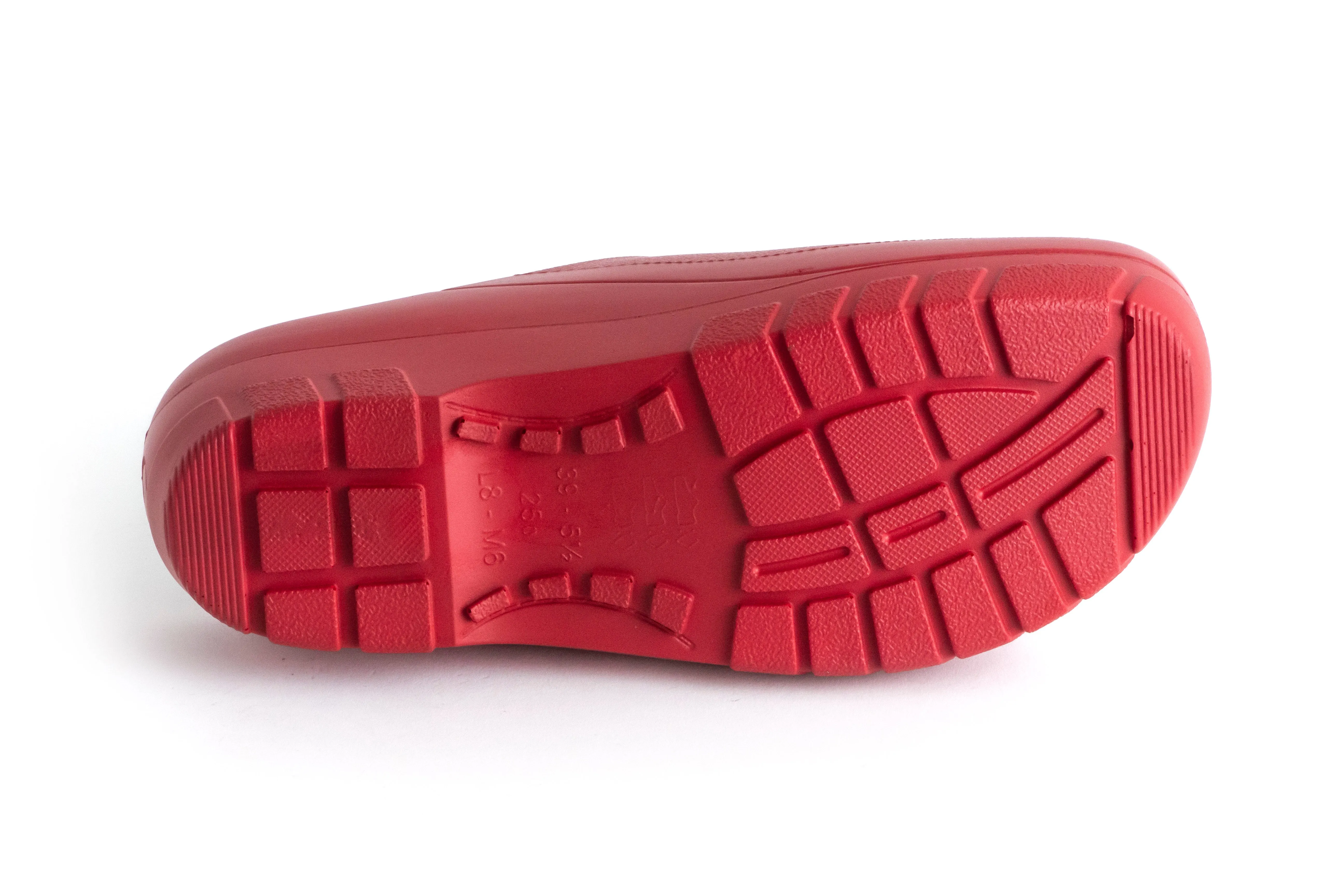 GARDYS CLOGS (open-back), RED