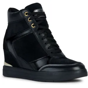 Geox D Maurica Leather Women's Black Trainers