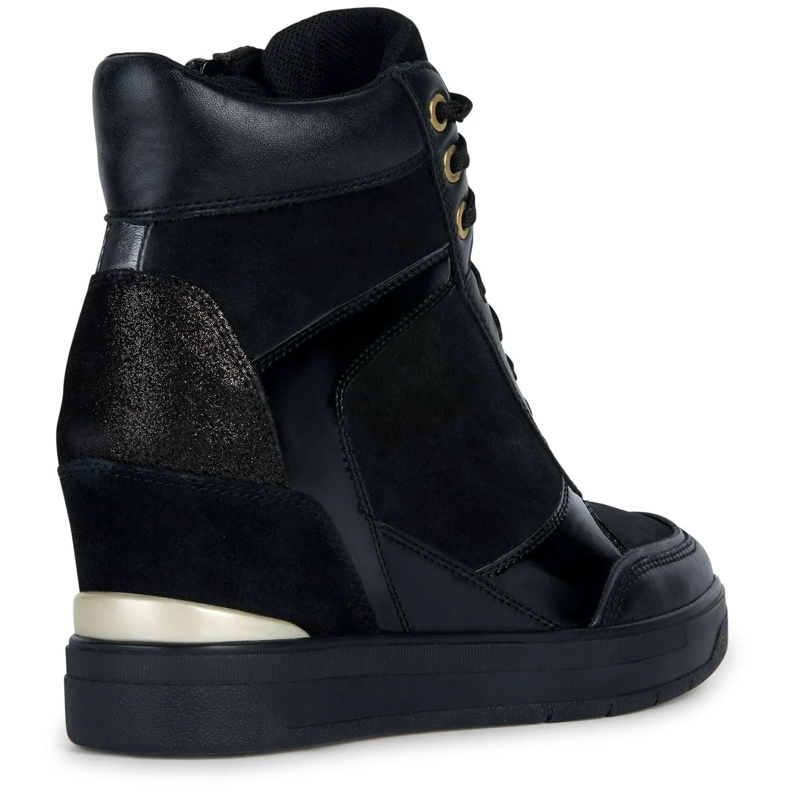 Geox D Maurica Leather Women's Black Trainers