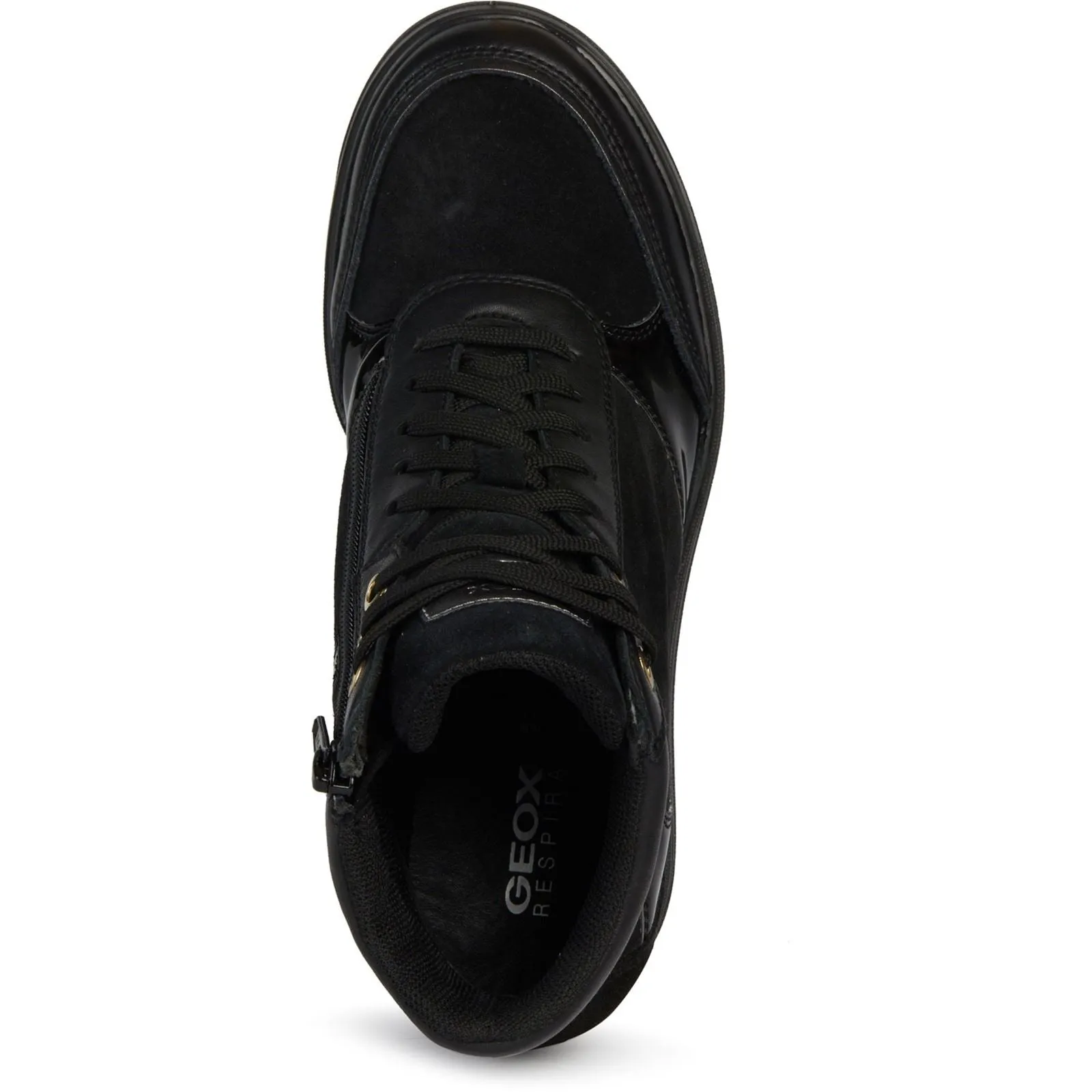 Geox D Maurica Leather Women's Black Trainers