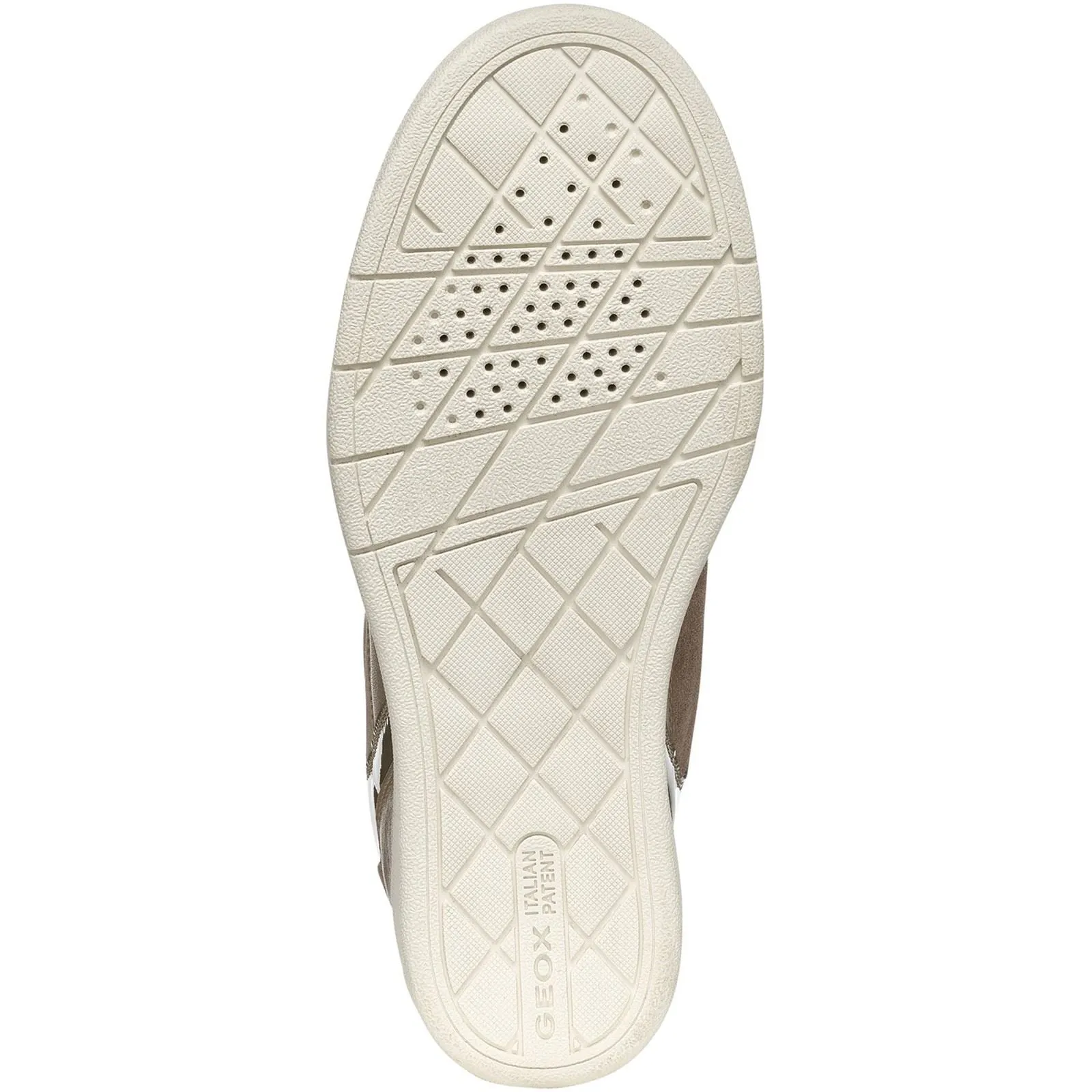 Geox D Maurica Leather Women's Dark Taupe Trainers