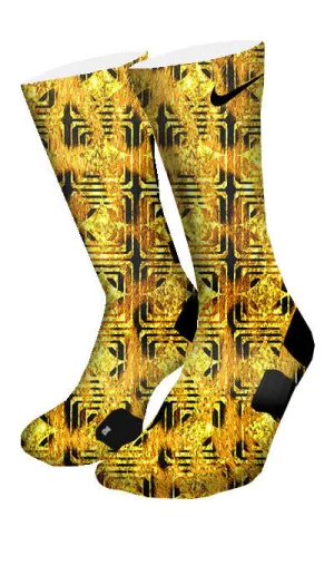 Golden Leopard Custom Elite Socks