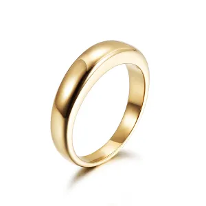 Golden smooth ring-NSR161STGC