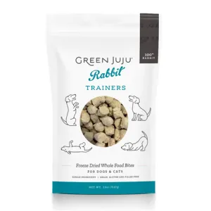 Green Juju Dog/Cat Freeze Dried Trainers Rabbit - 2.5oz