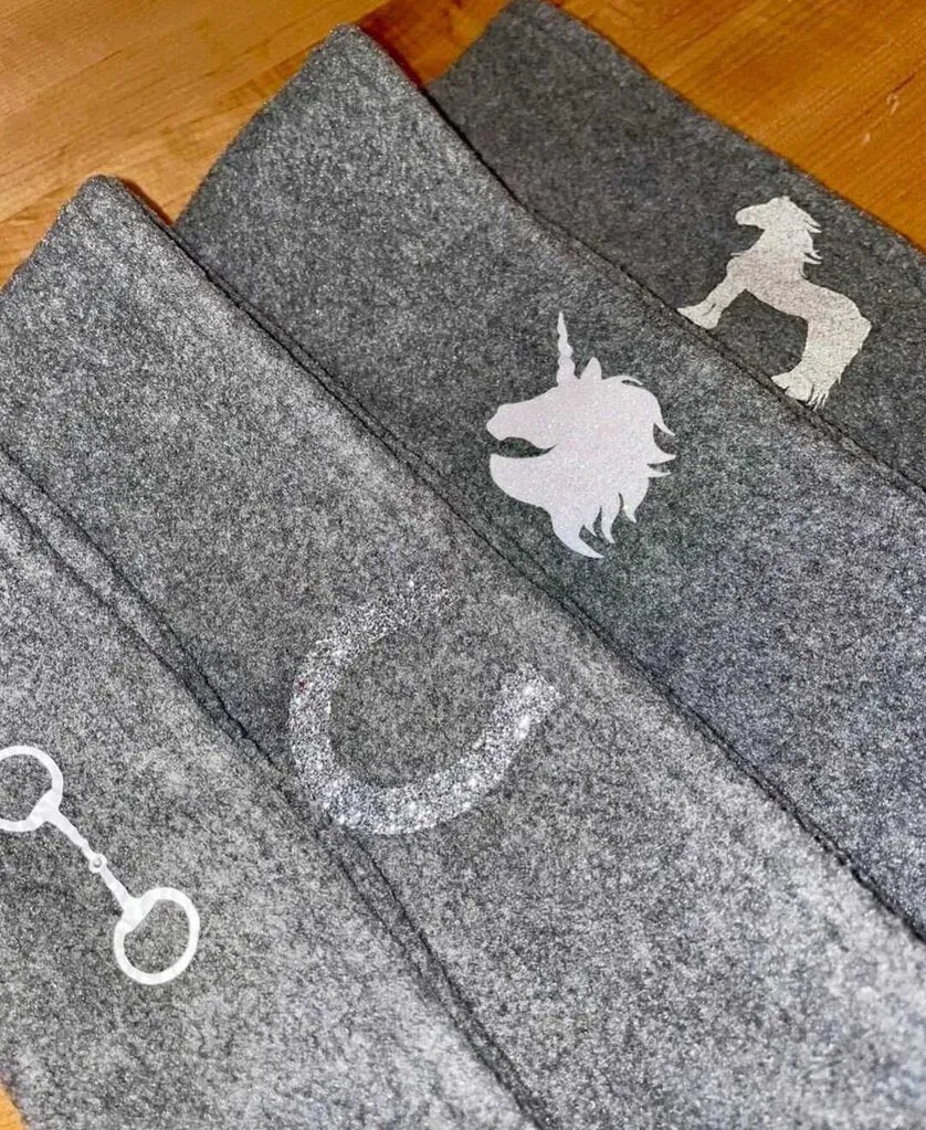 Grey and Black Winter Ear Warmers Various Designs