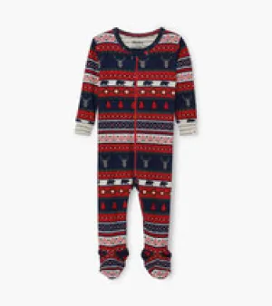Hatley Fair Isle Stag 3-6m