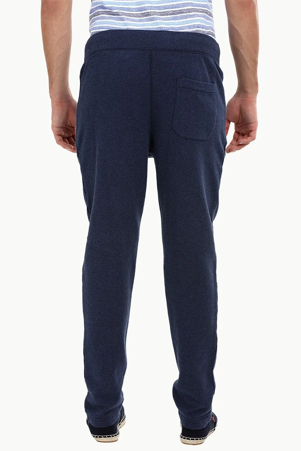 Heather Navy Pull On Sweatpants