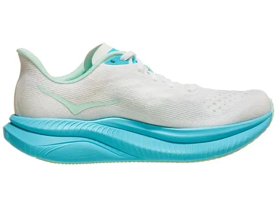 Hoka | Mach 6 | Women's | White/Cielo Blue