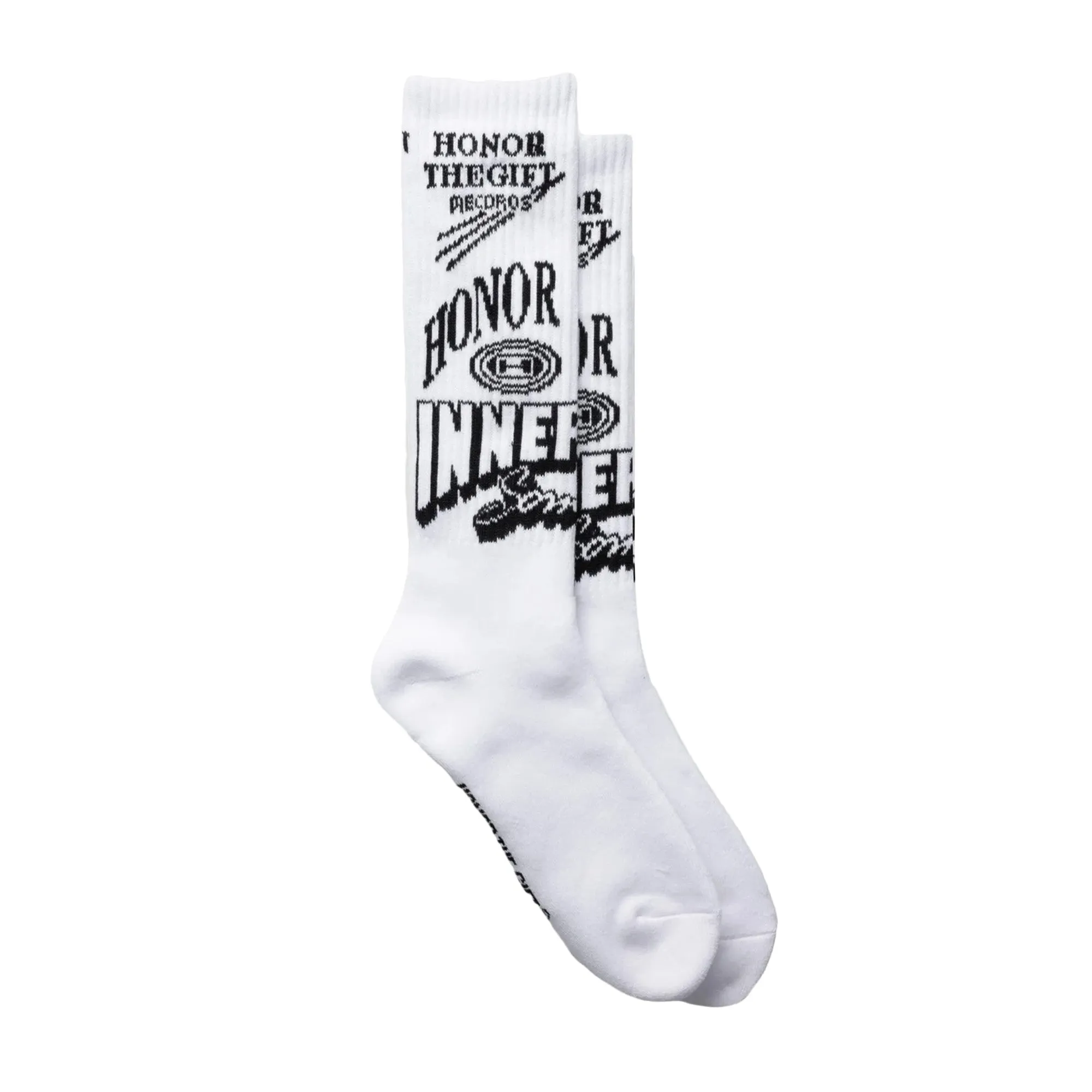 Honor The Gift Mixed Graphic Ribbed Sock