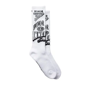 Honor The Gift Mixed Graphic Ribbed Sock
