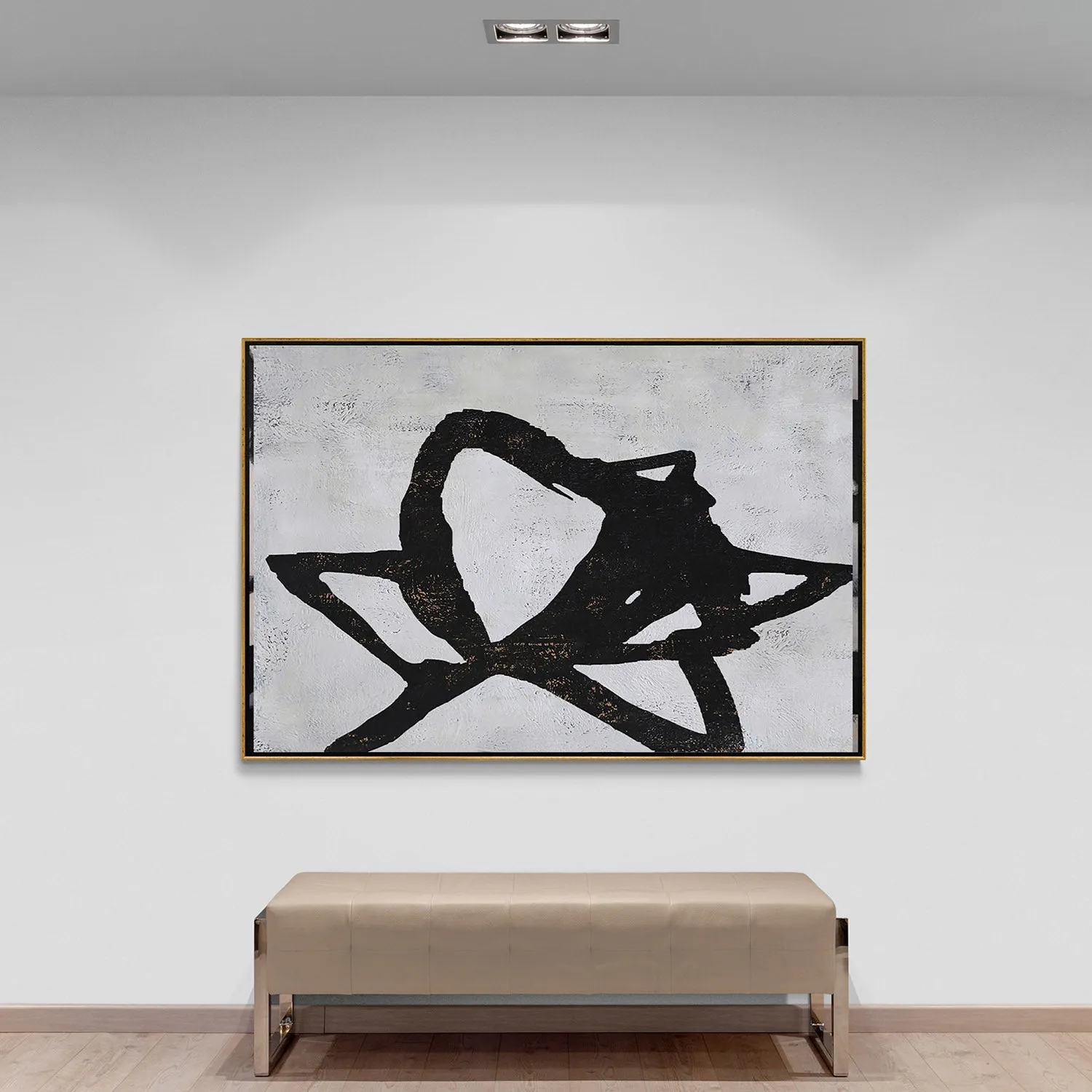 Horizontal Abstract Flower Painting H200H