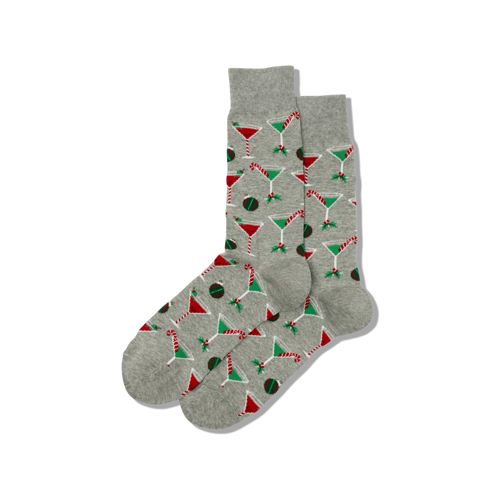 HOTSOX Men's Christmas Cocktails Crew Socks