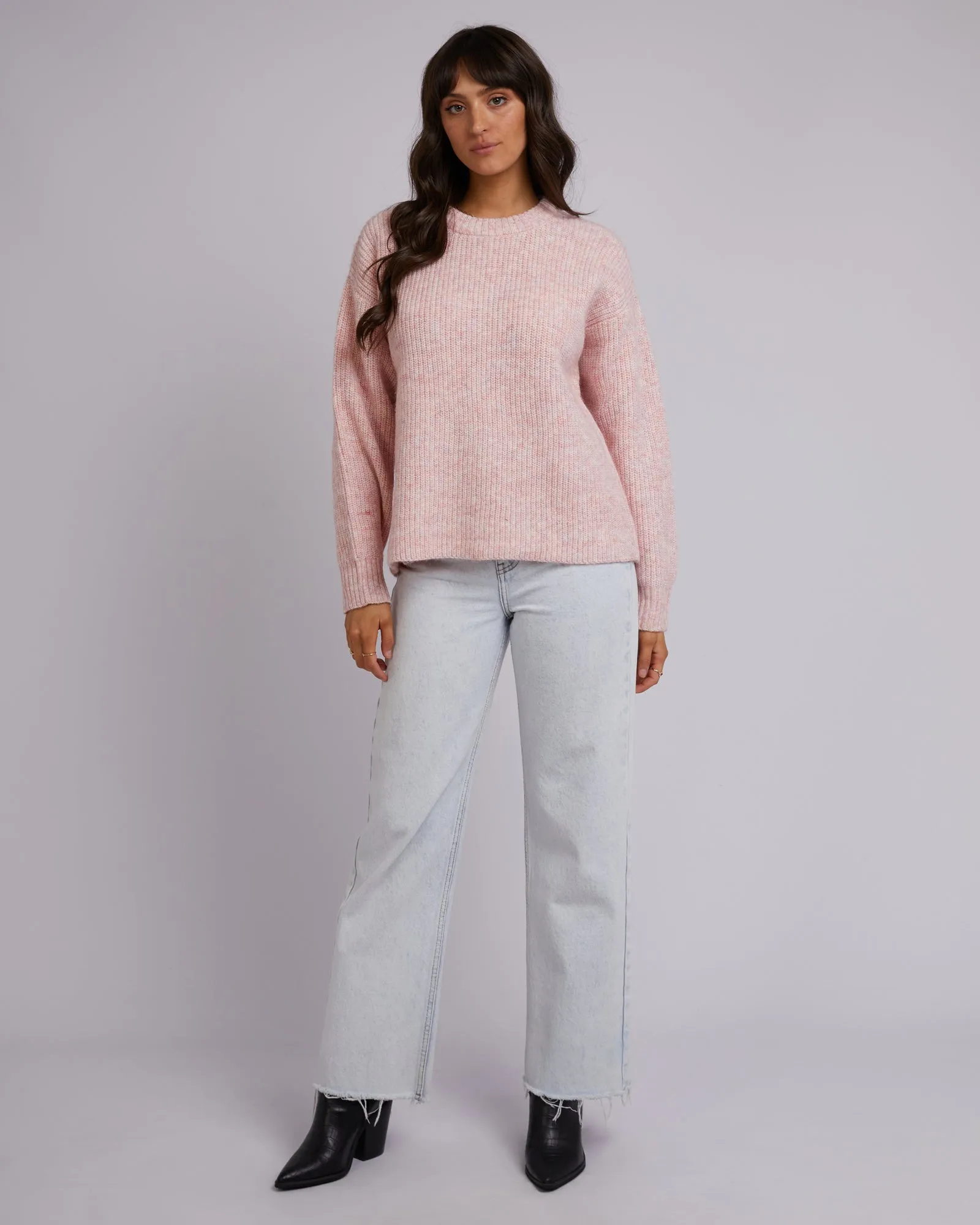 Joey Knit Crew - Pink
