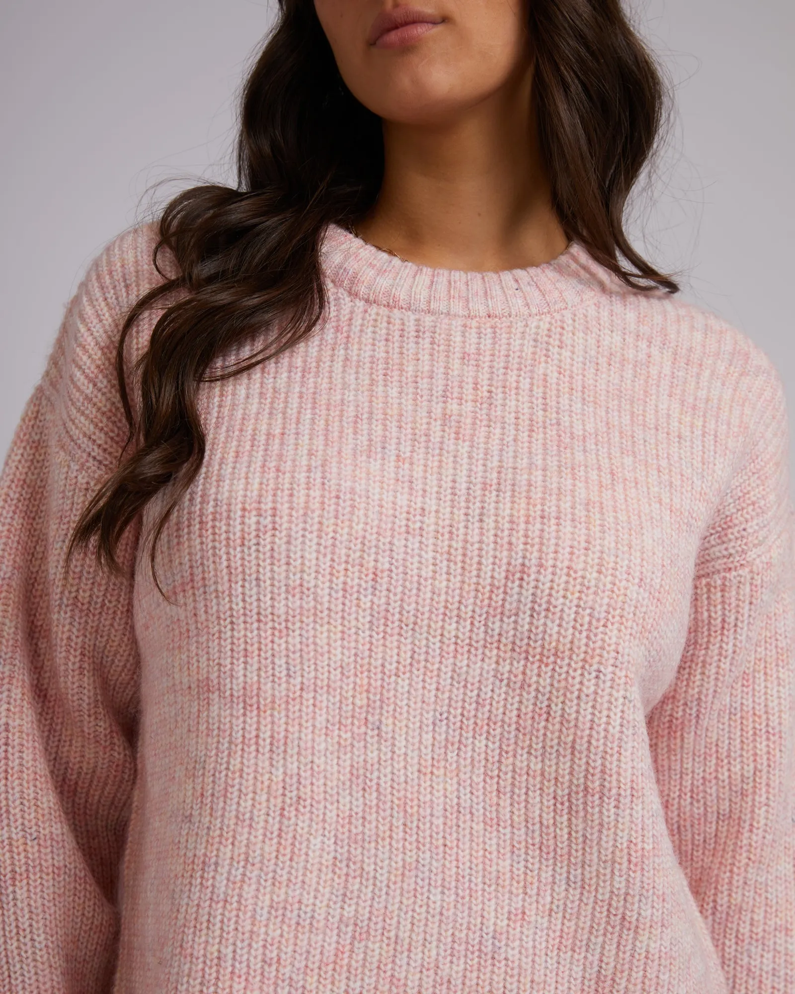 Joey Knit Crew - Pink