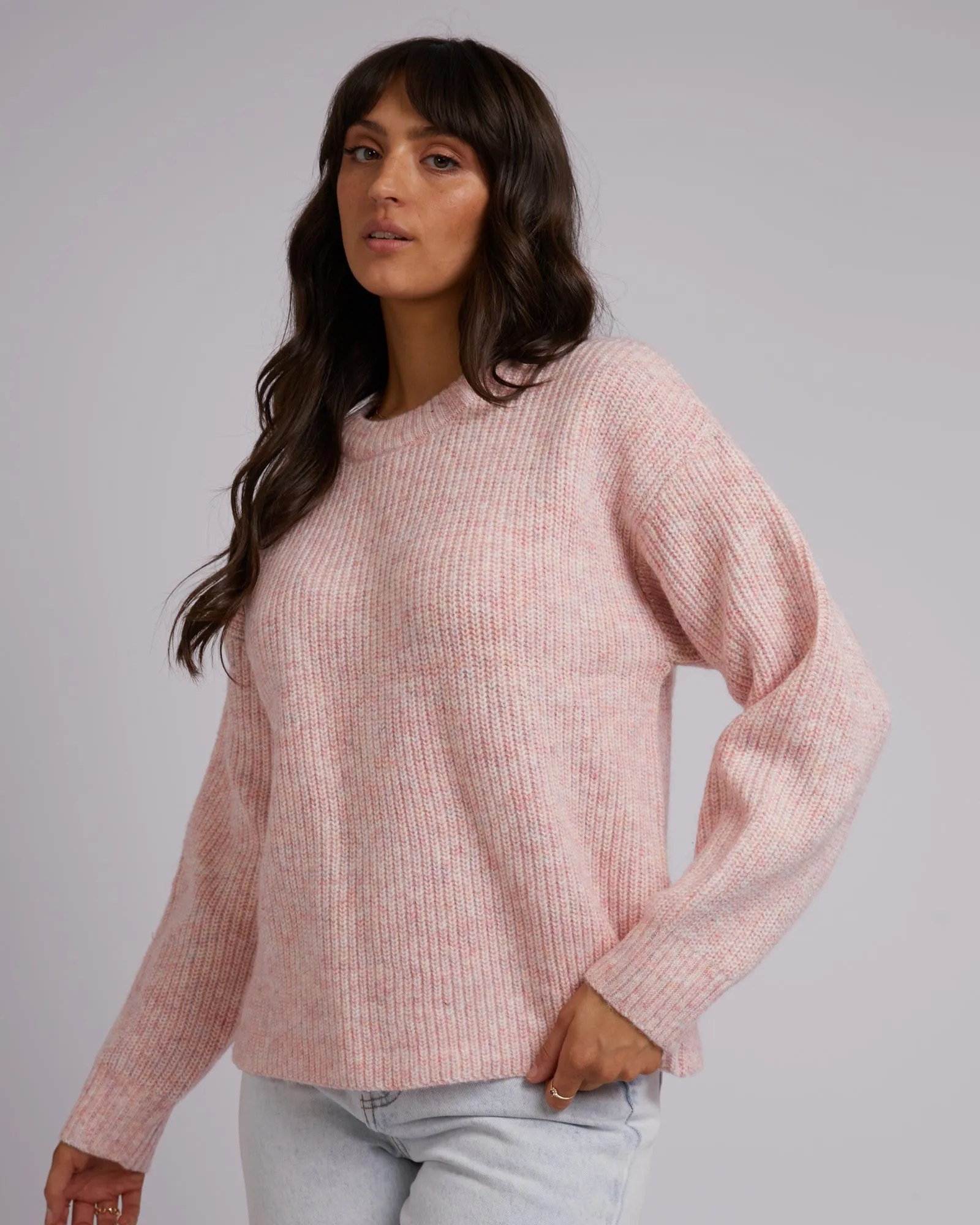 Joey Knit Crew - Pink