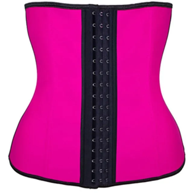 Latex Waist Trainer Corset Slimming underwear 9 Steel Bone Shapewear Body Shapers Women Corset  Waist Shaper Cinta Modeladora