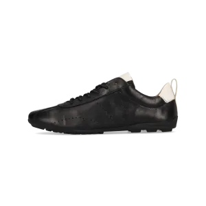 Leder Schnürer schwarz