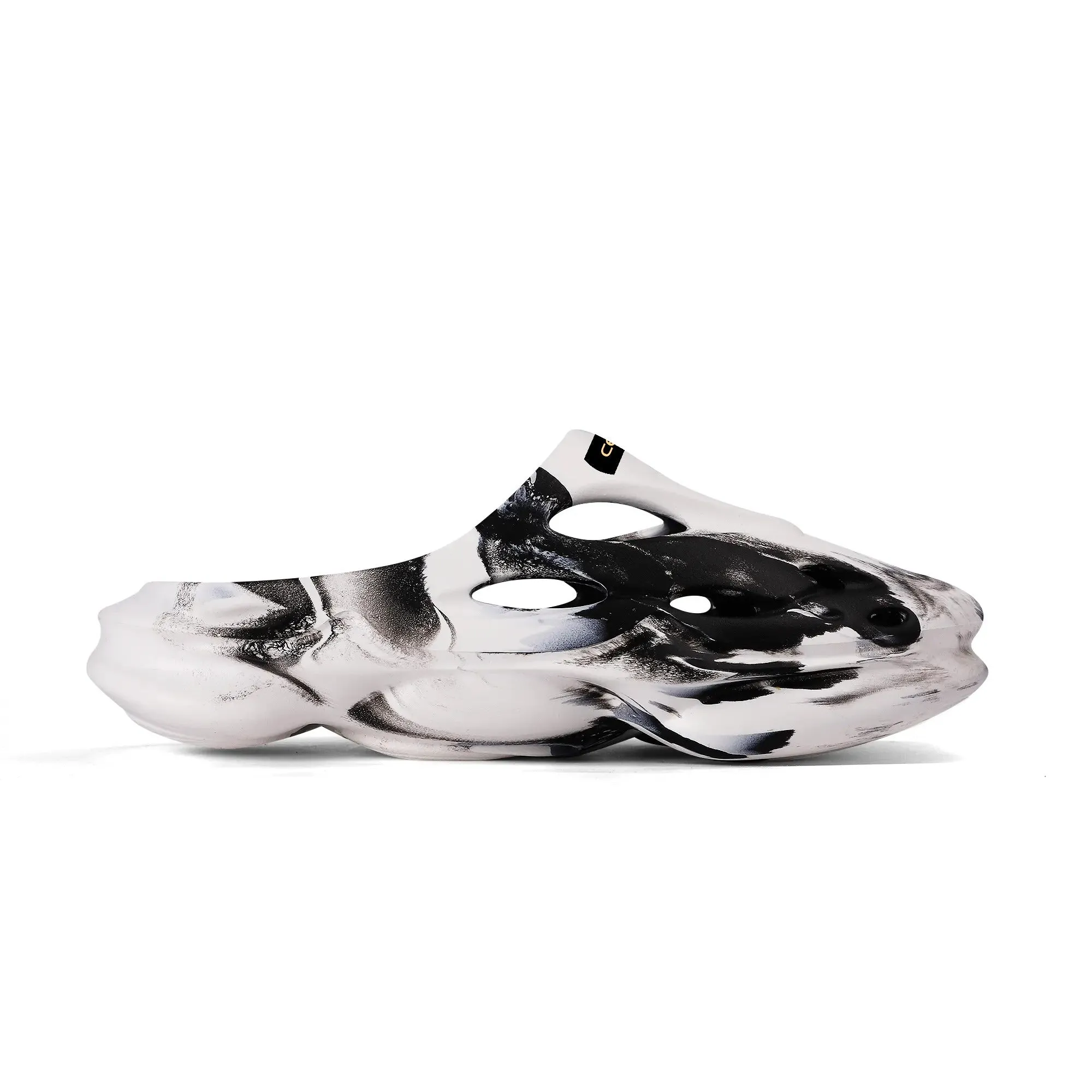 Leisure EVA Two-tone Hollow Out Clogs with Custom Name Logo Sandals