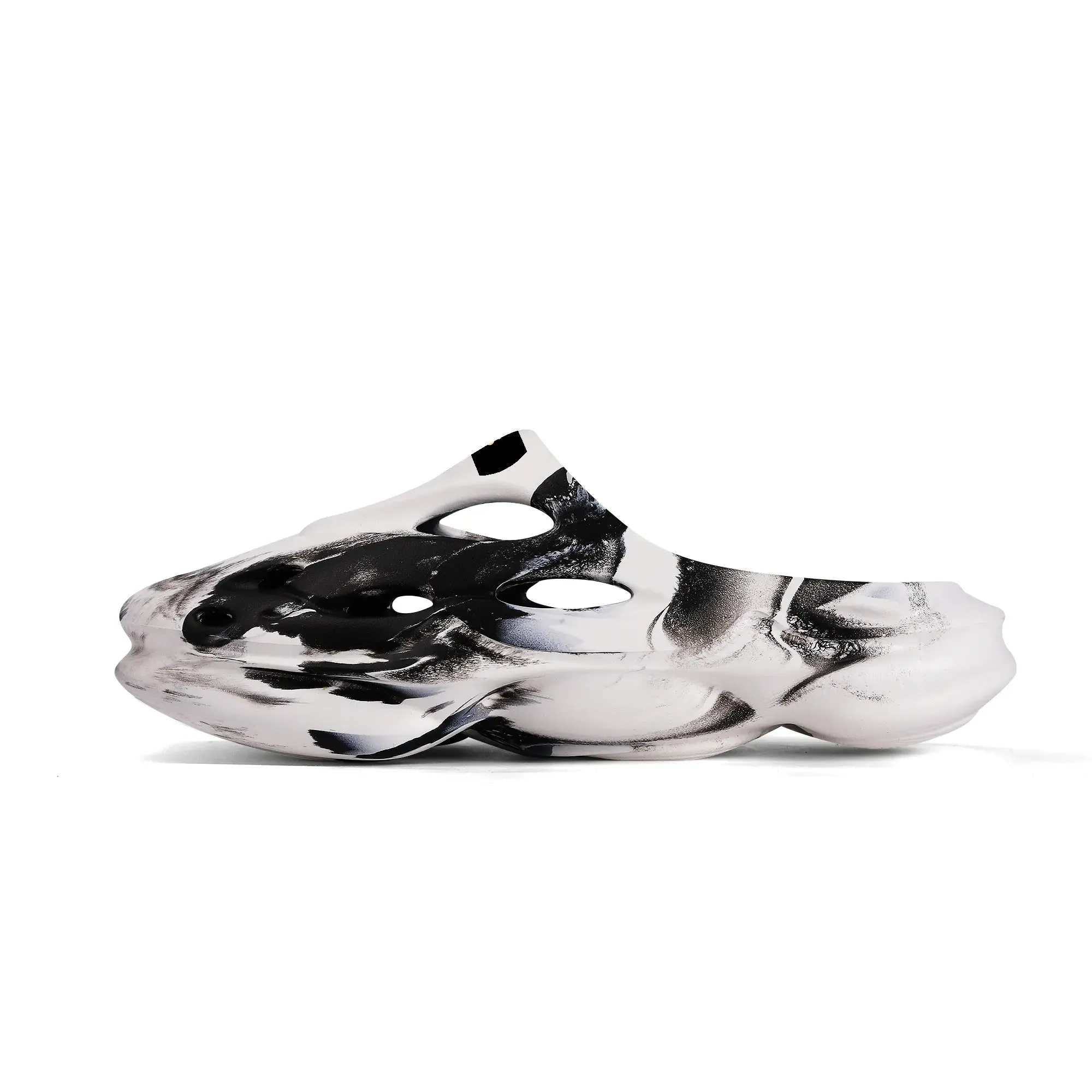 Leisure EVA Two-tone Hollow Out Clogs with Custom Name Logo Sandals