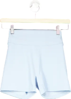 Light Blue High-Waist Biker Shorts S