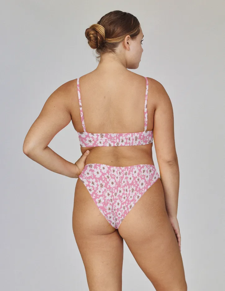 LOKAHI- CHLOE TOP PINK BLOOM