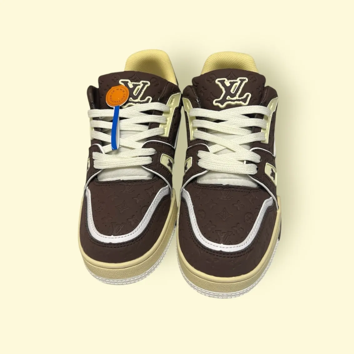 LV Trainer Sneaker brown and green
