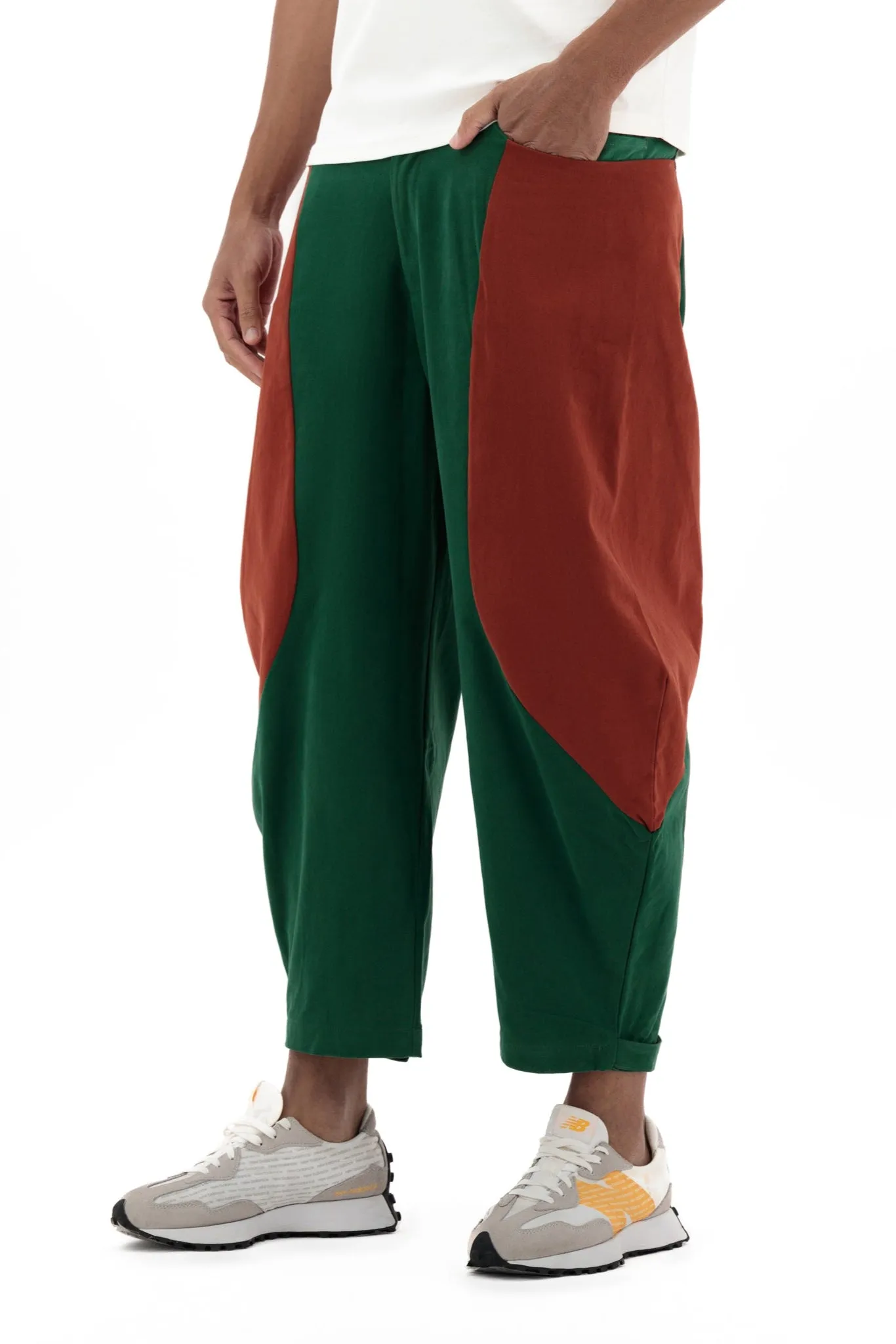 Men's Two-Tone Balloon Pants