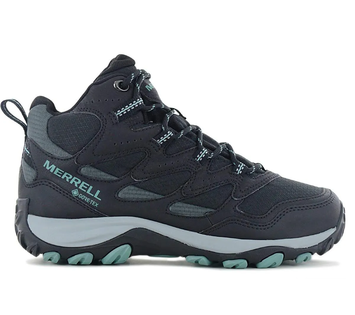 Merrell West Rim Sport Mid GTX - GORE-TEX - Damen Wanderschuhe Trekking Boots Schwarz J036552