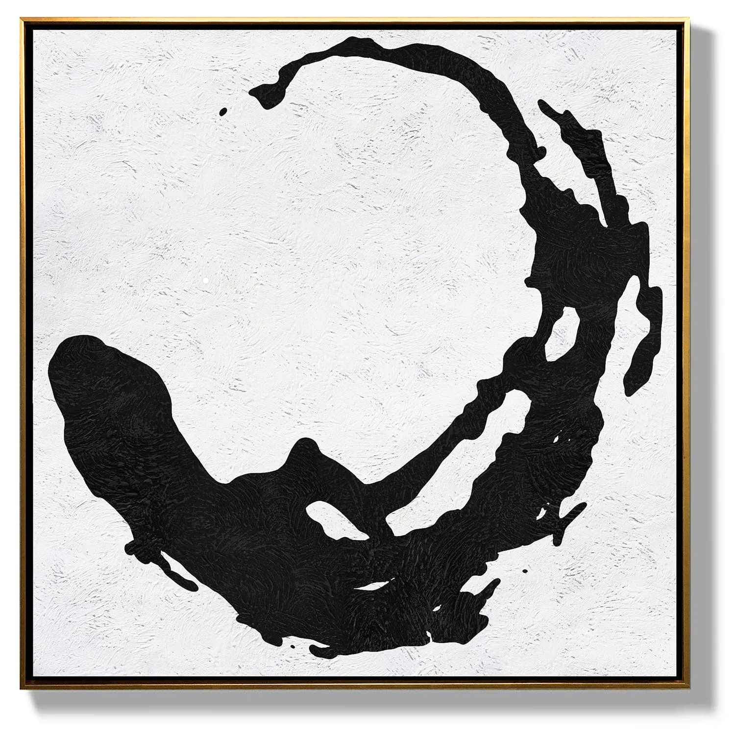 Minimal Black and White Painting MN51A