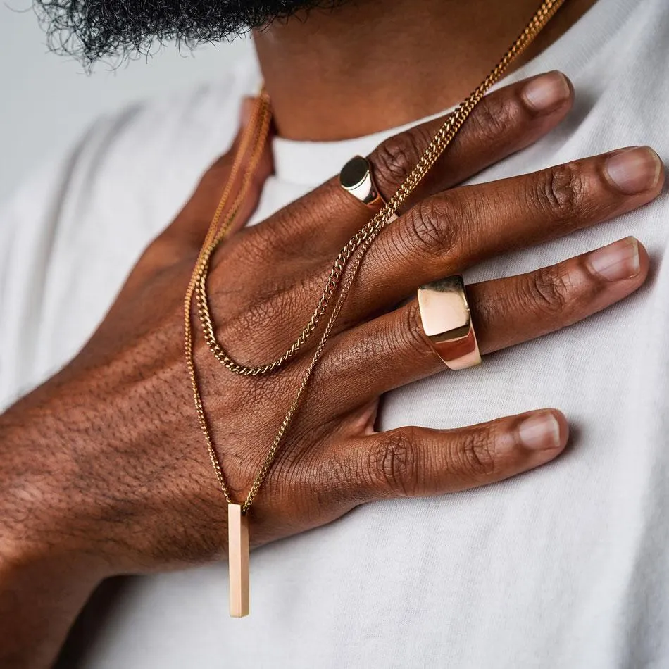 Minimal Cuban Chain - Rose Gold