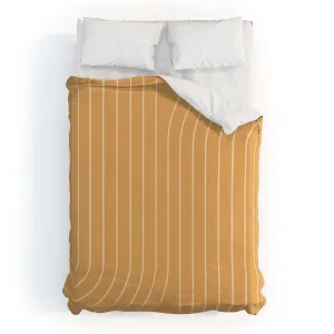 MINIMAL LINE CURVATURE ORANGE DUVET / COMFORTER