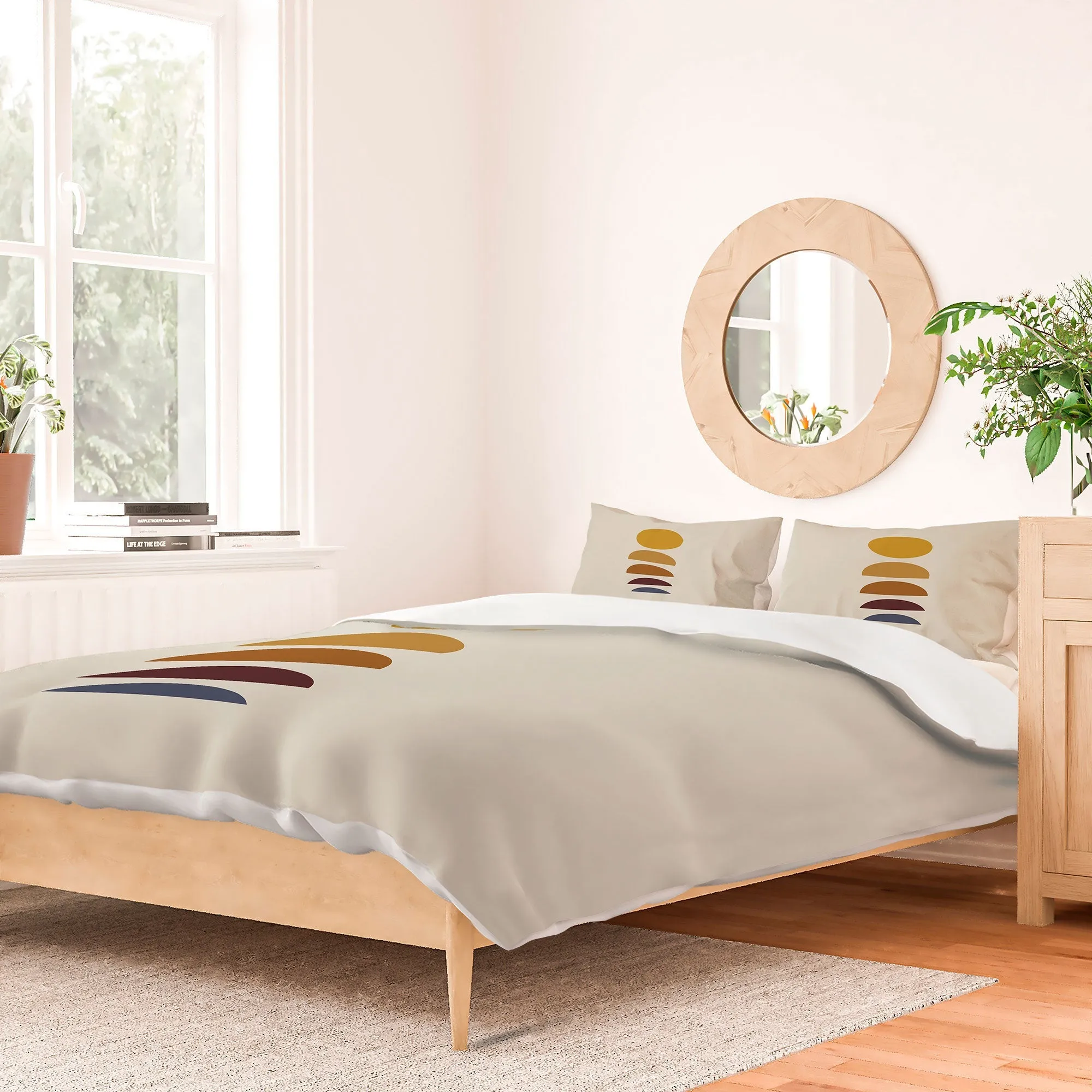 MINIMAL SUNRISE SUNSET I DUVET / COMFORTER