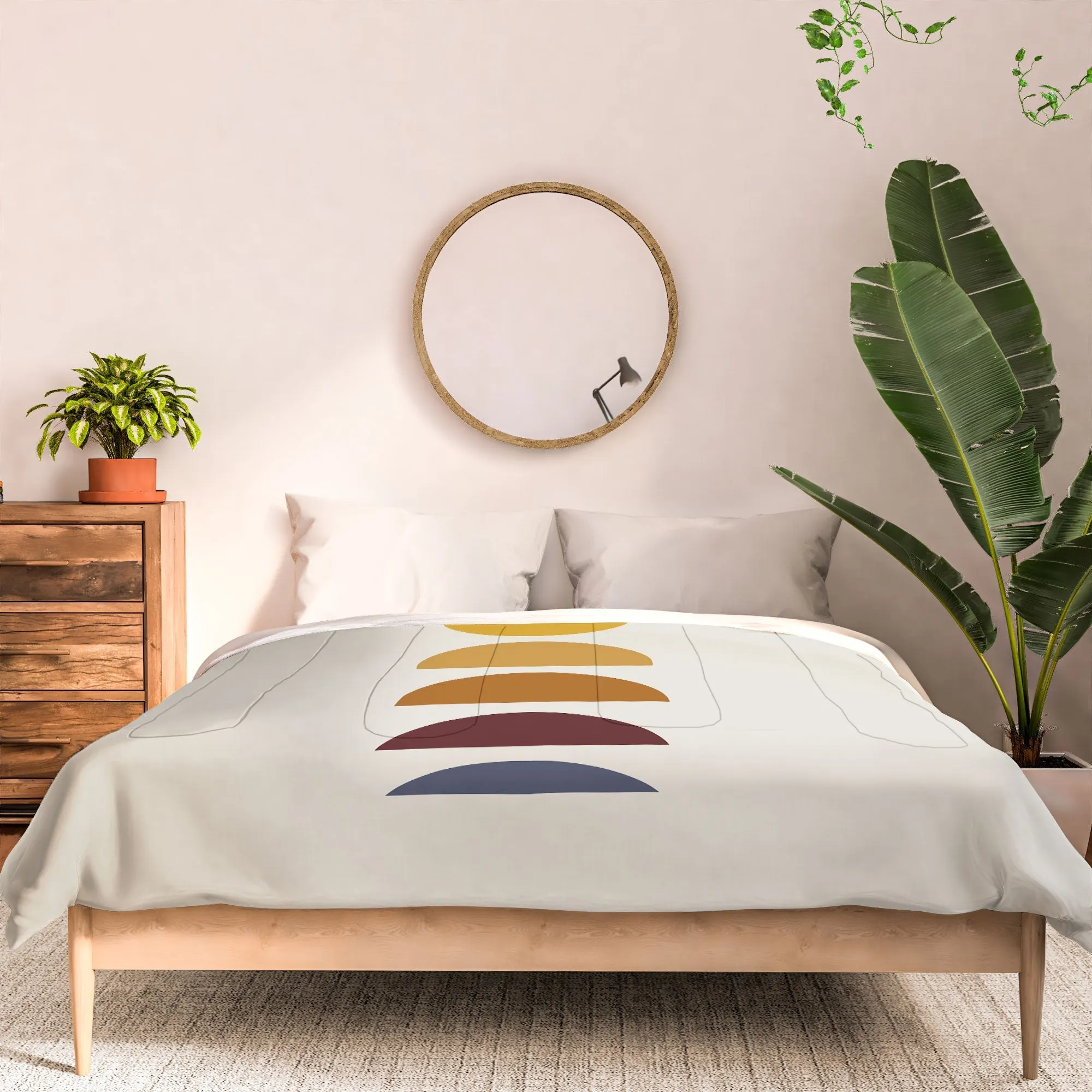MINIMAL SUNRISE SUNSET I DUVET / COMFORTER