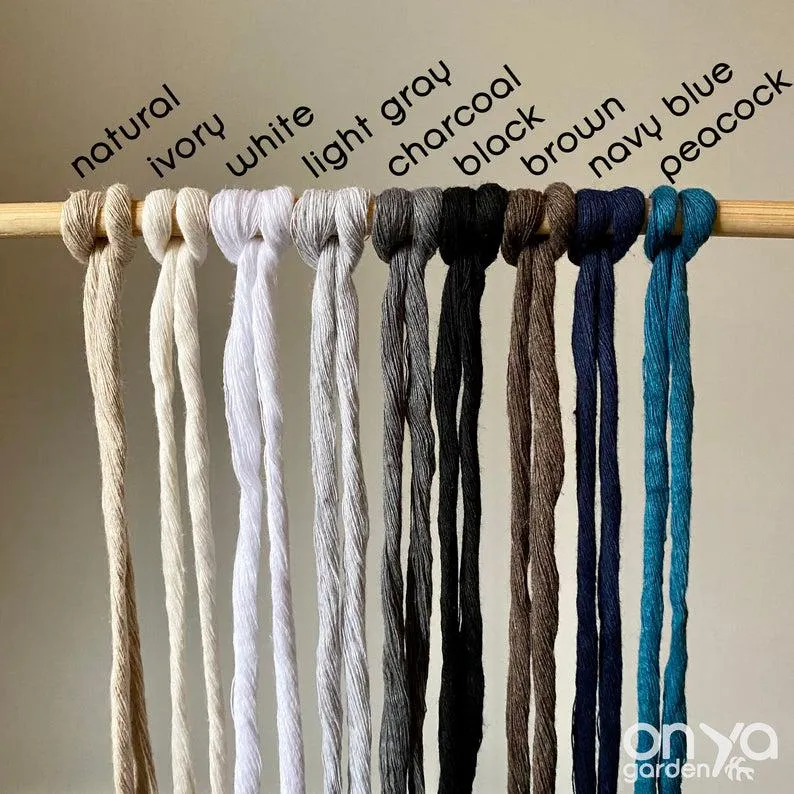 Modern No-Tail Macrame Plant Hanger - 44" Long Length