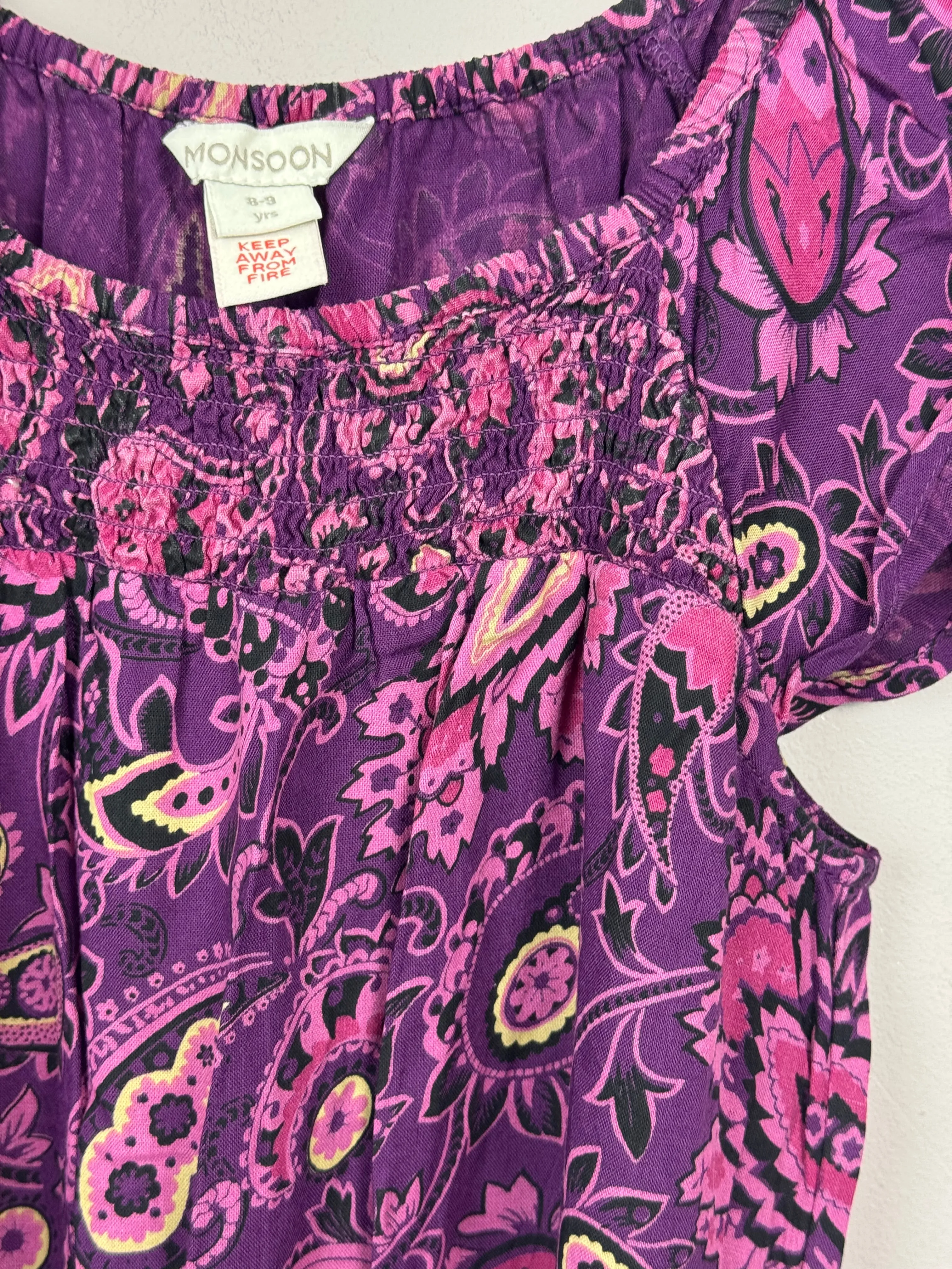 Monsoon Plum Jumpsuit 9y