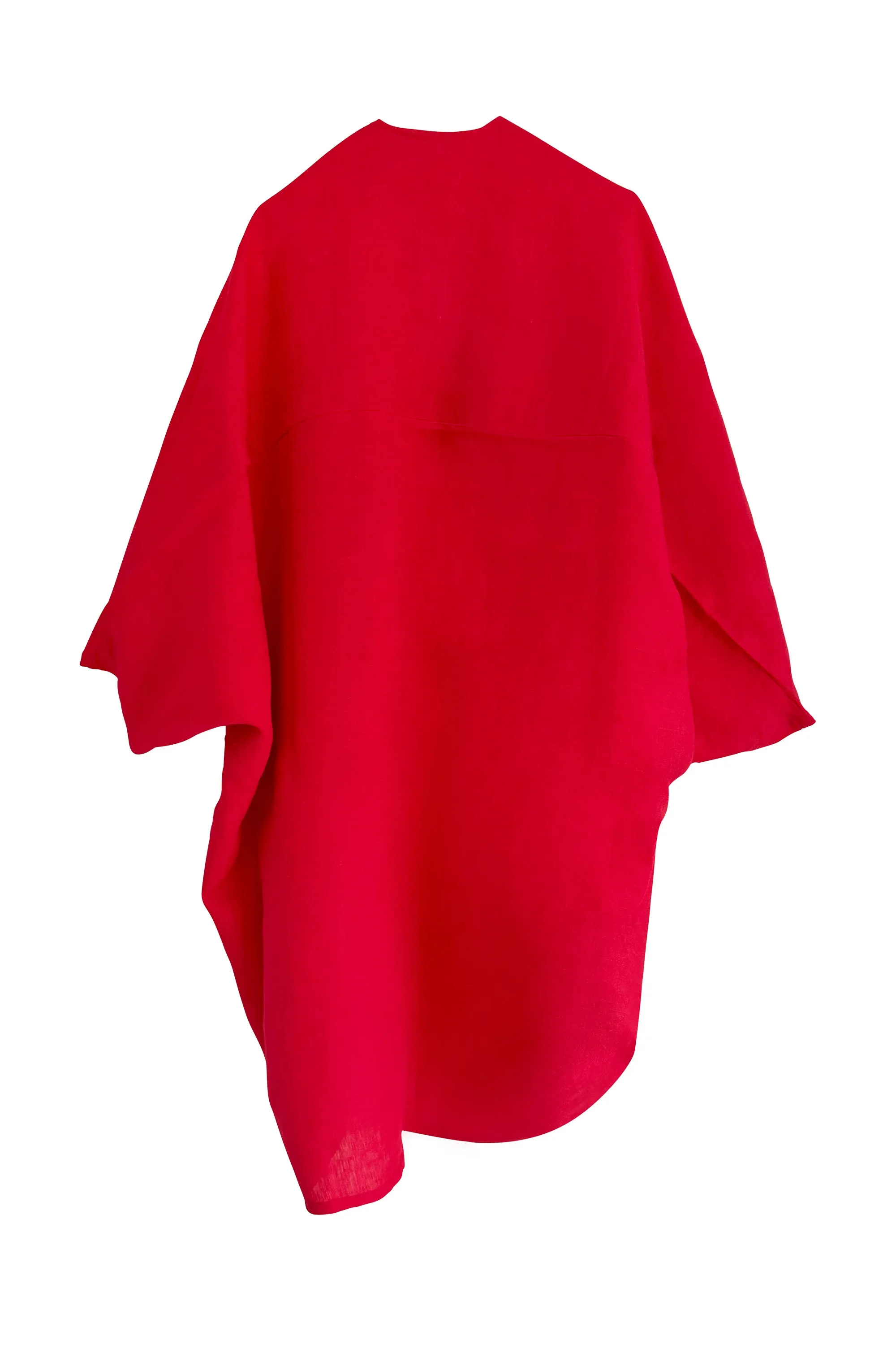 NEW! LINEN Kimono True Red