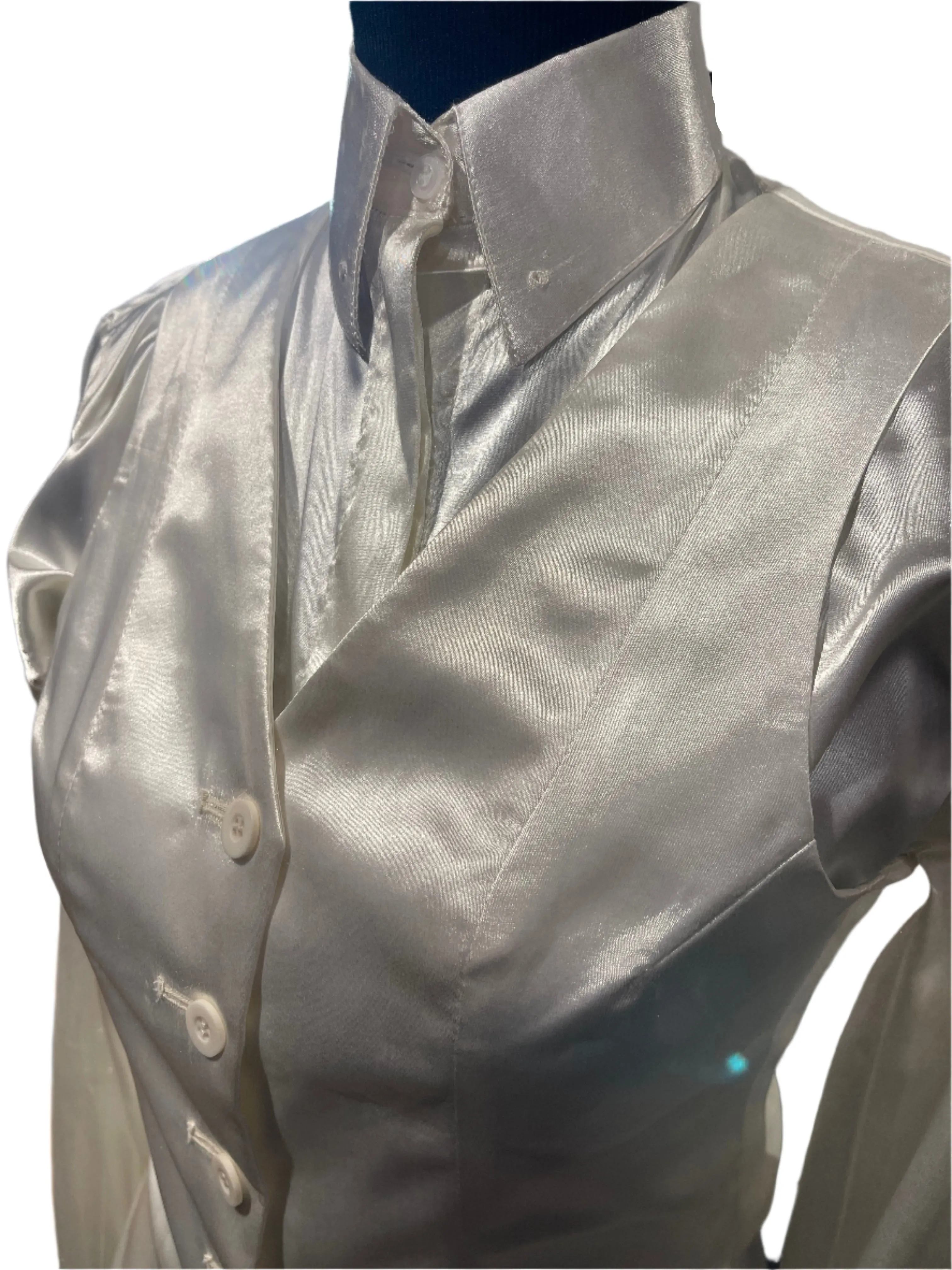 New, MTC Cream Silk Shirt
