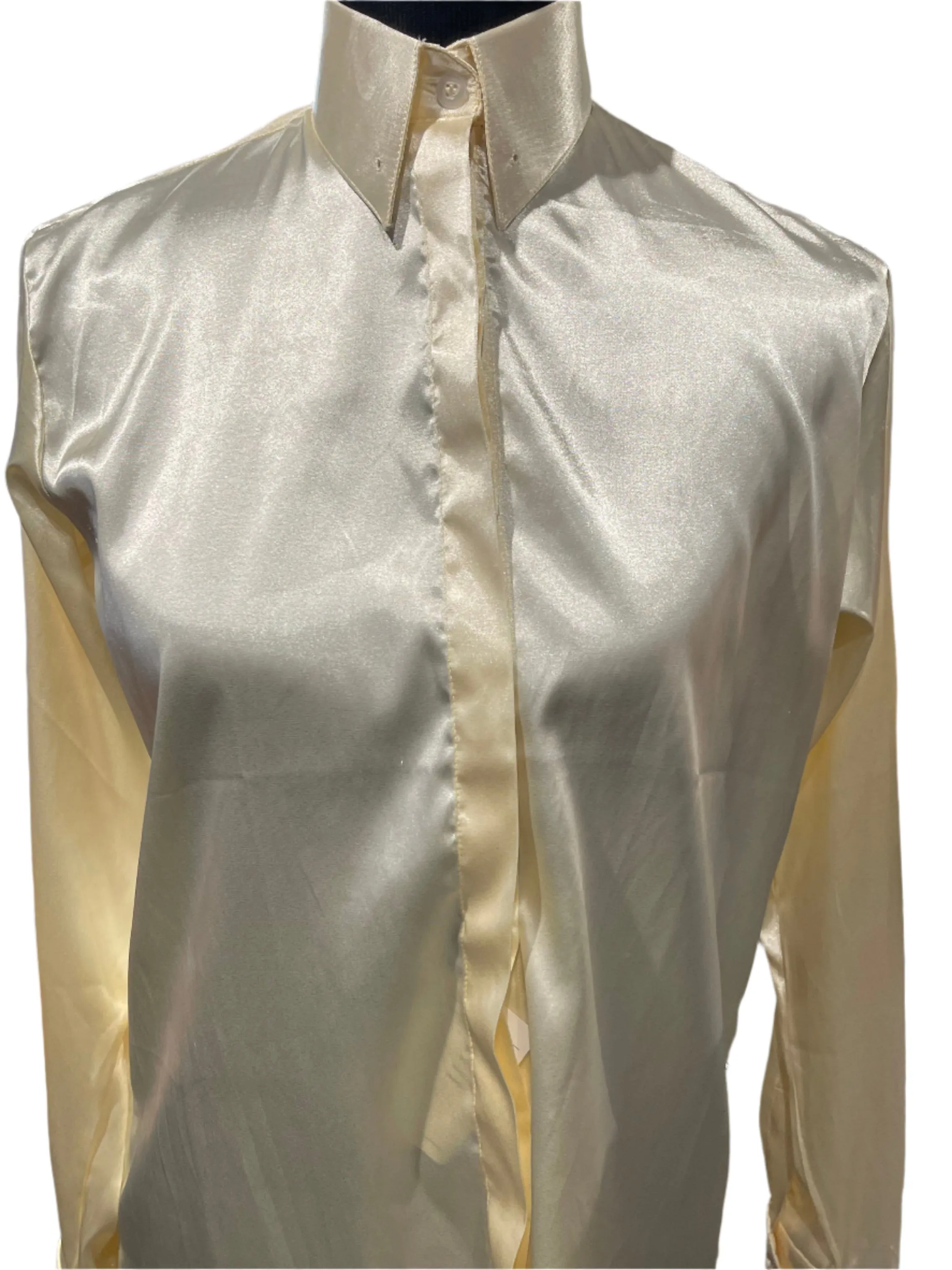New, MTC Cream Silk Shirt