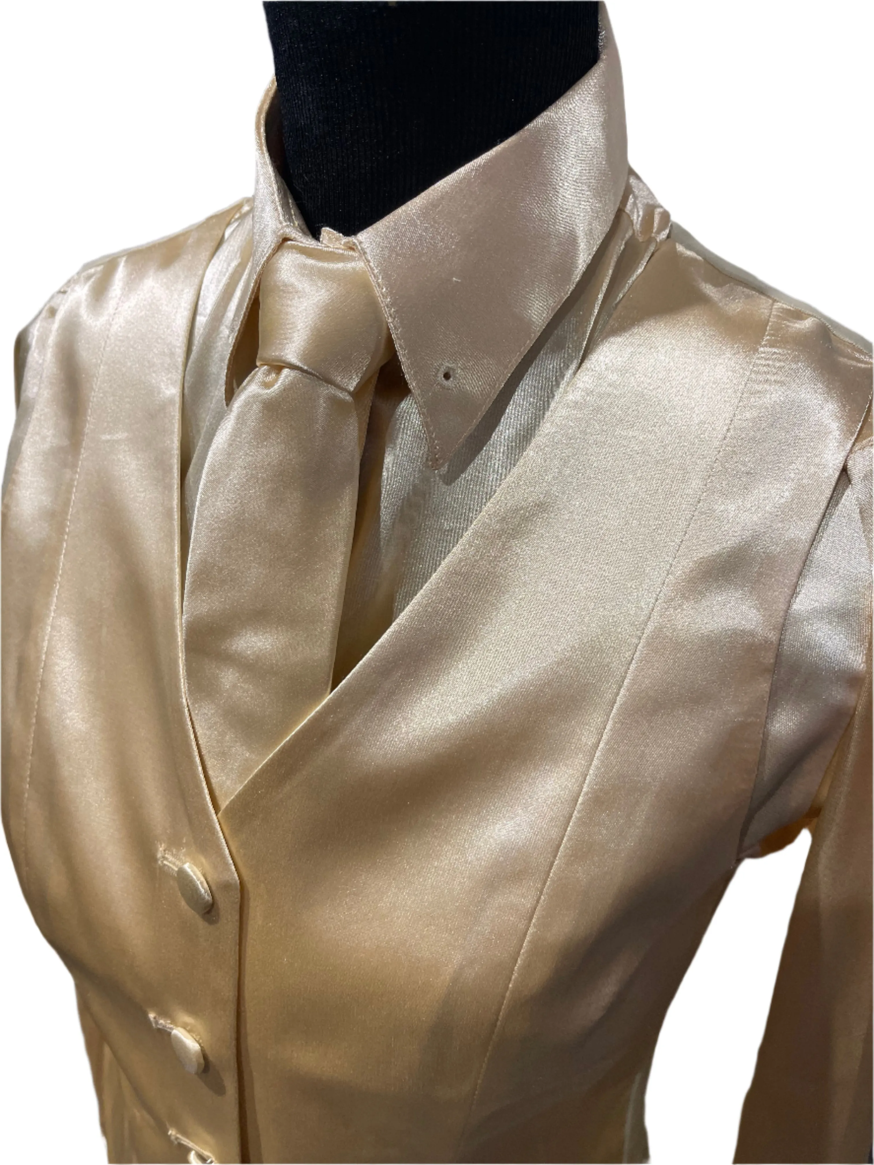New, MTC Cream Silk Shirt
