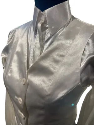 New, MTC Cream Silk Shirt