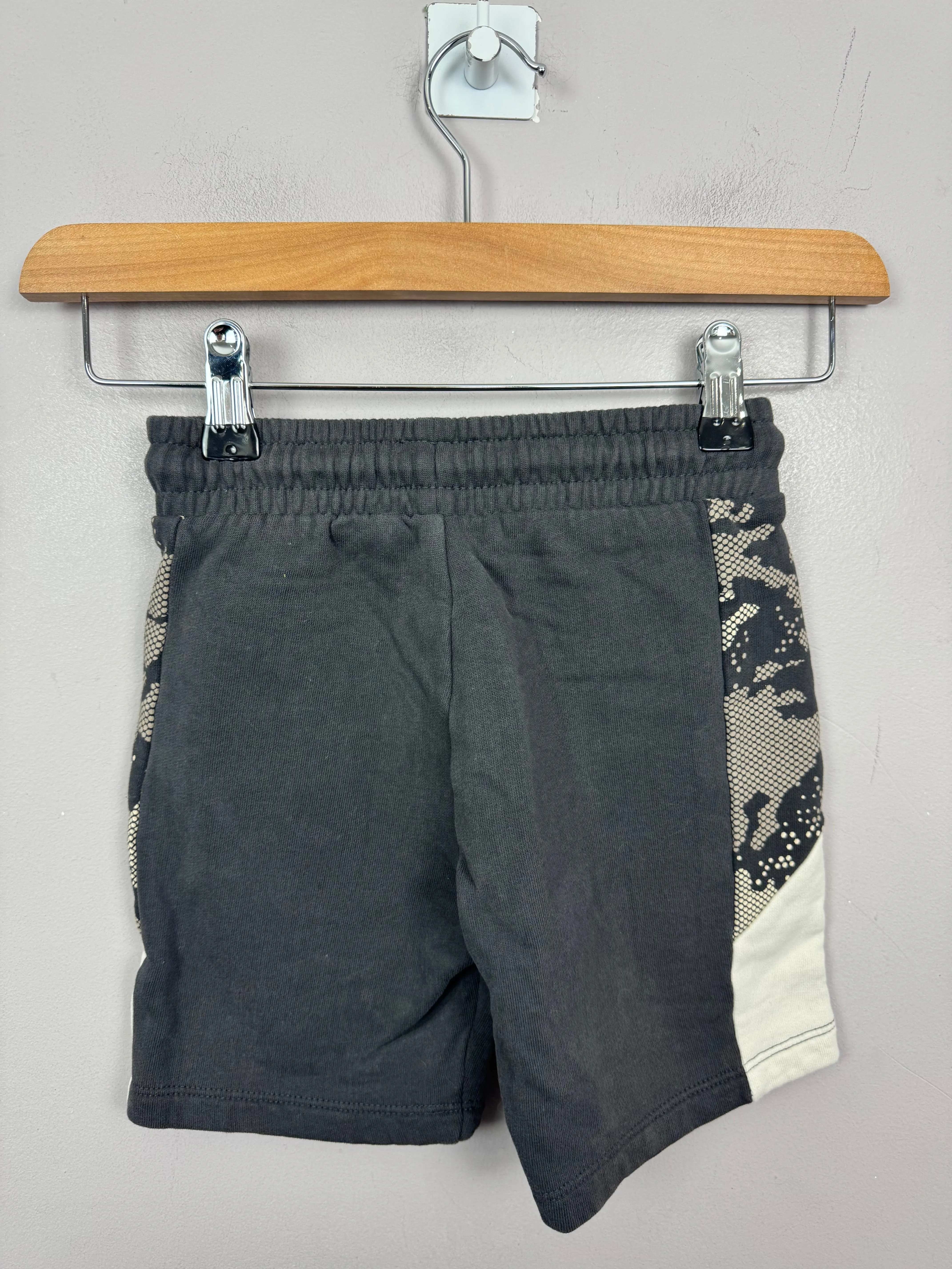 Next grey camo sweat shorts 5y