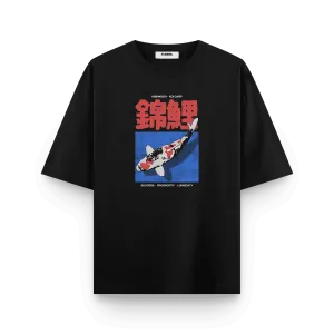 Nishikigoi Koi Carp Oversized T-Shirt by Kaihama