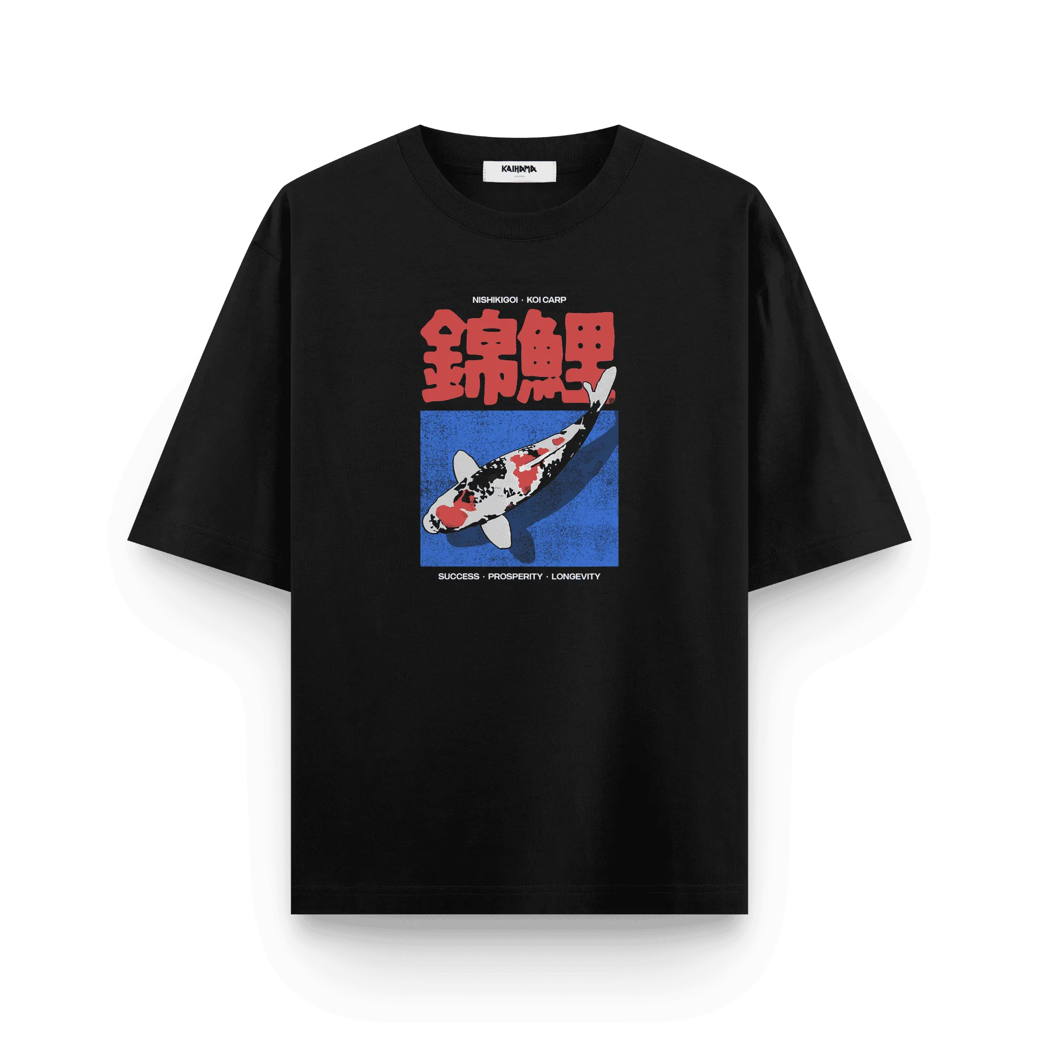 Nishikigoi Koi Carp Oversized T-Shirt by Kaihama