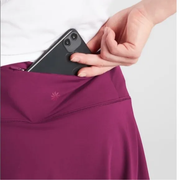 NWT Athleta Match Point Skort in Velvet Plum