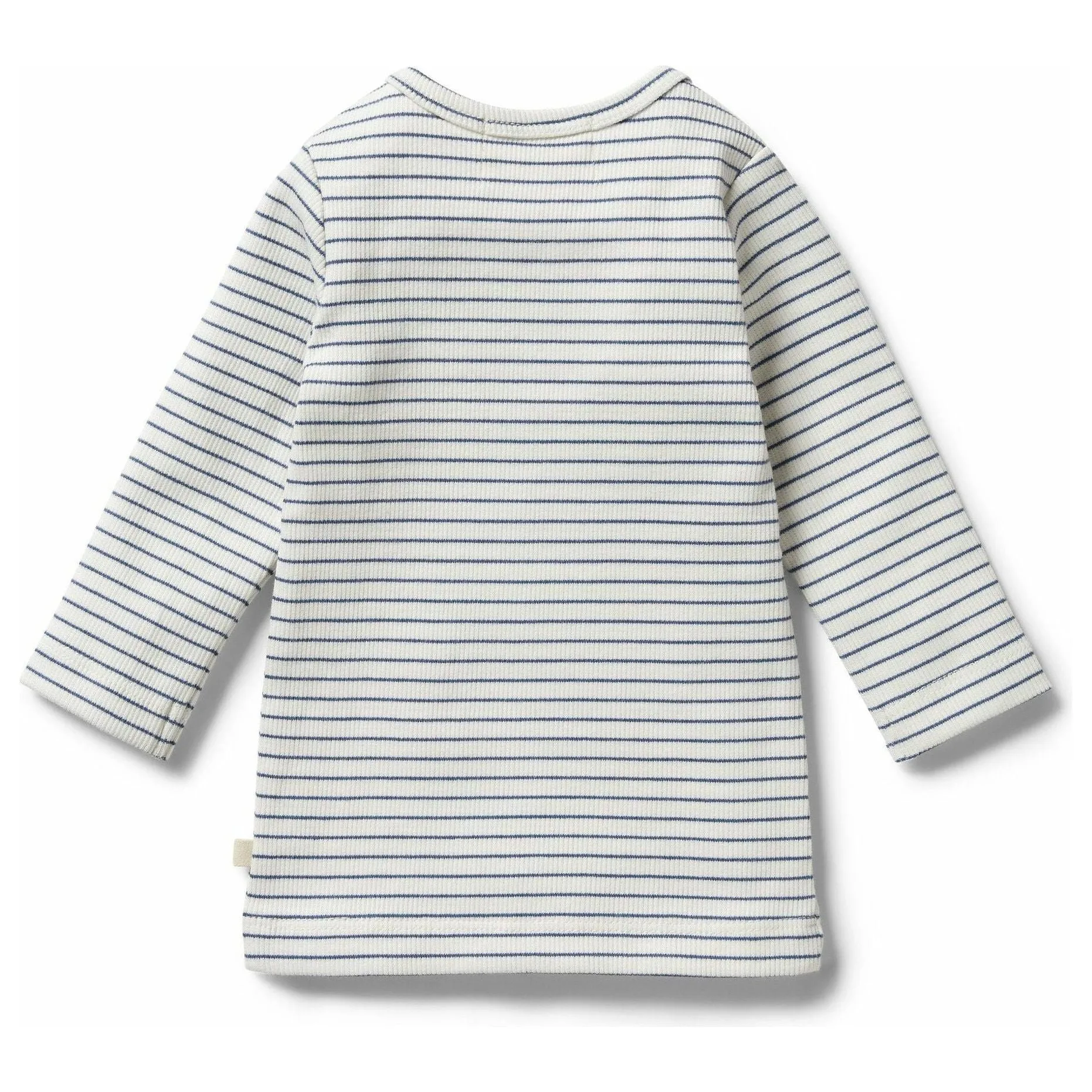 Organic Stripe Rib Top - Blue Depths