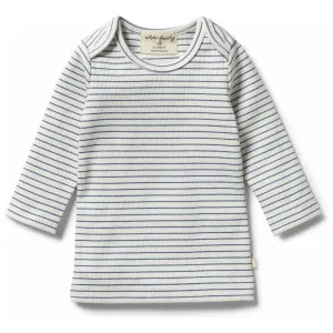 Organic Stripe Rib Top - Blue Depths