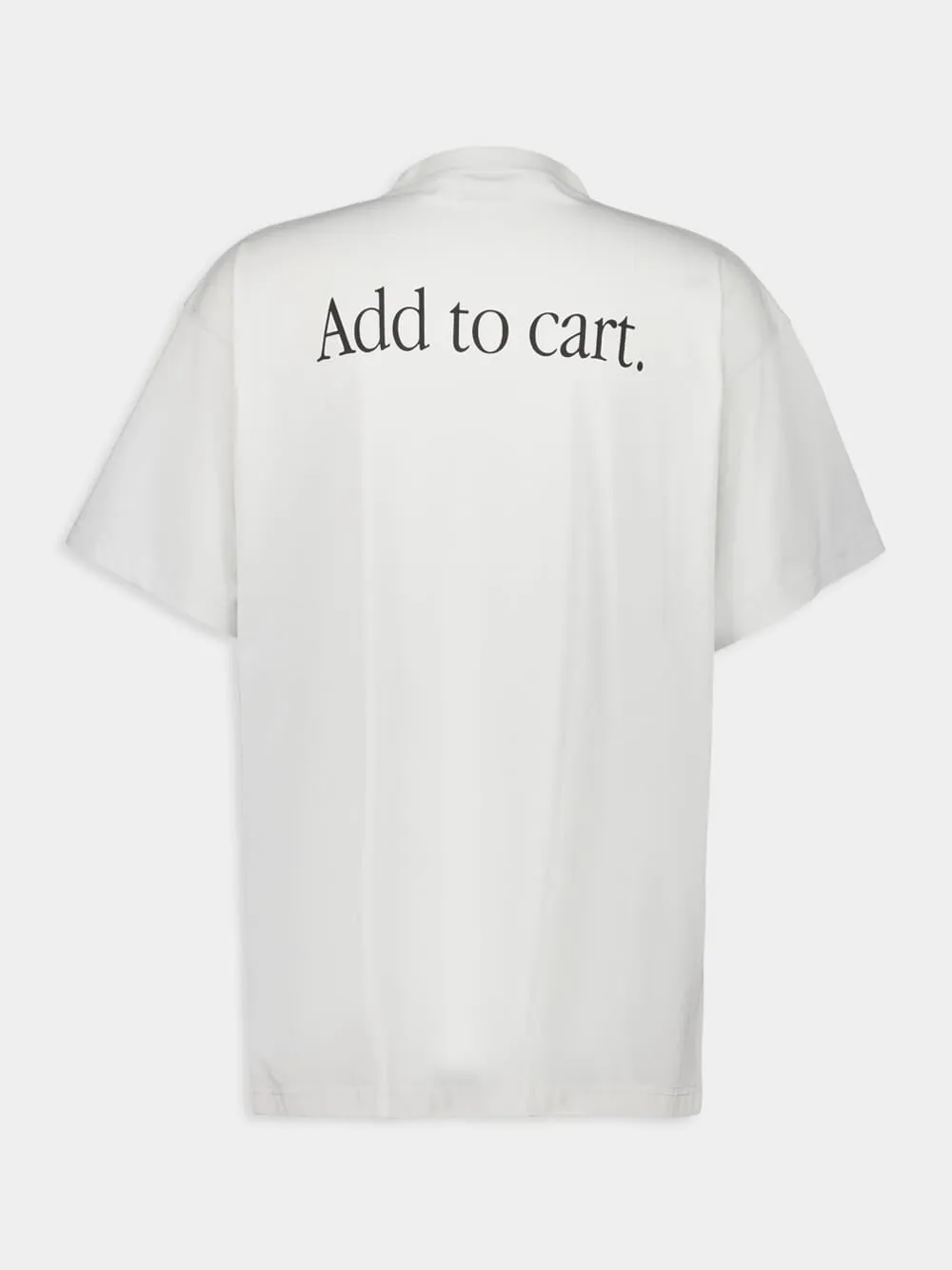 Oversized Basketball Sneaker T-Shirt in Dirty White