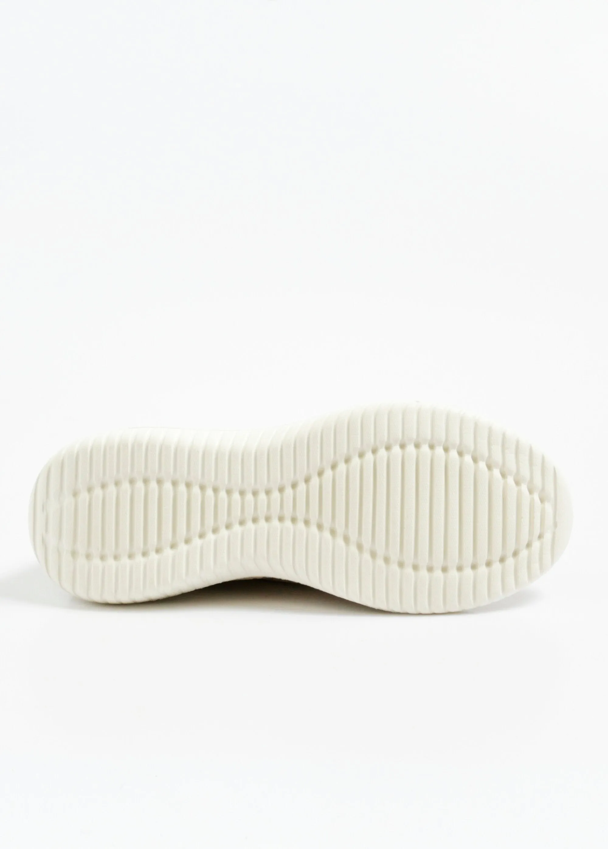 Perforated suede-look sneakers with laces