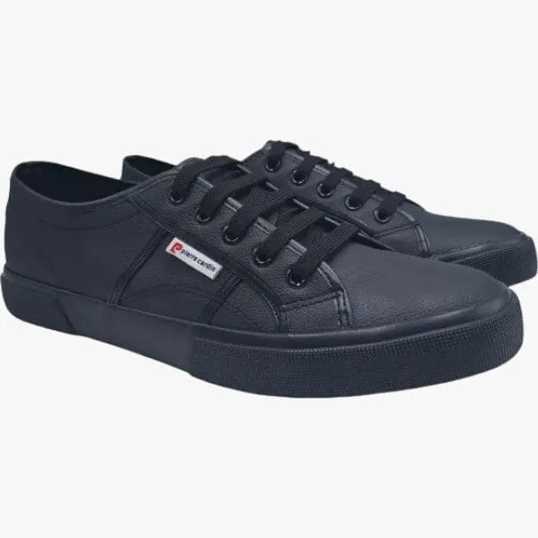 Pierre Cardin Men's Justin Pu Leather Sneaker Black