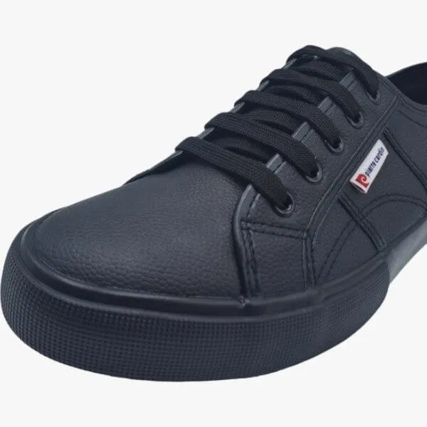 Pierre Cardin Men's Justin Pu Leather Sneaker Black